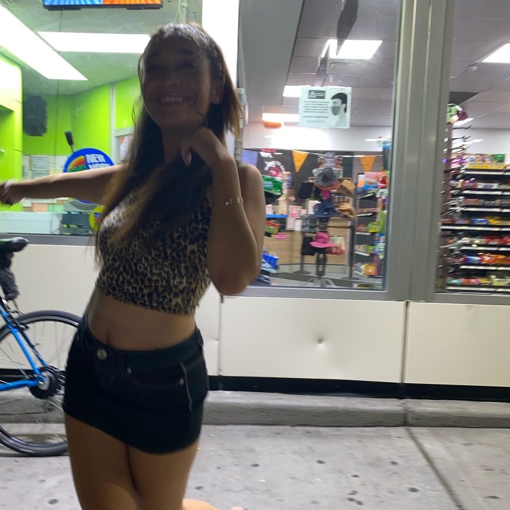 Cheetah crop top
